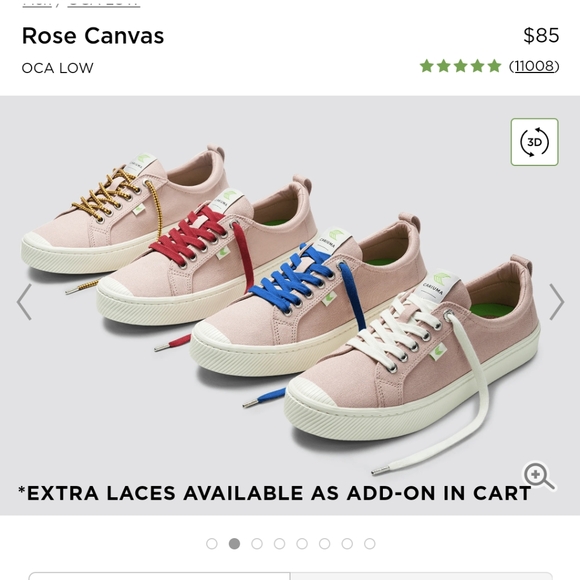 Cariuma (Rose Canvas/White Sole) 9.5M/11W - Picture 8 of 8